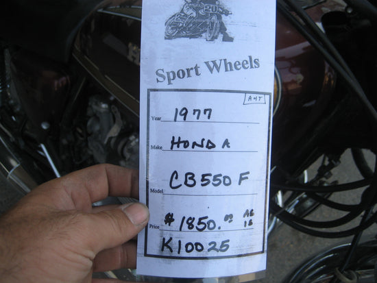 Image Title K10025 1977 Honda CB550F $1450.00 OBO